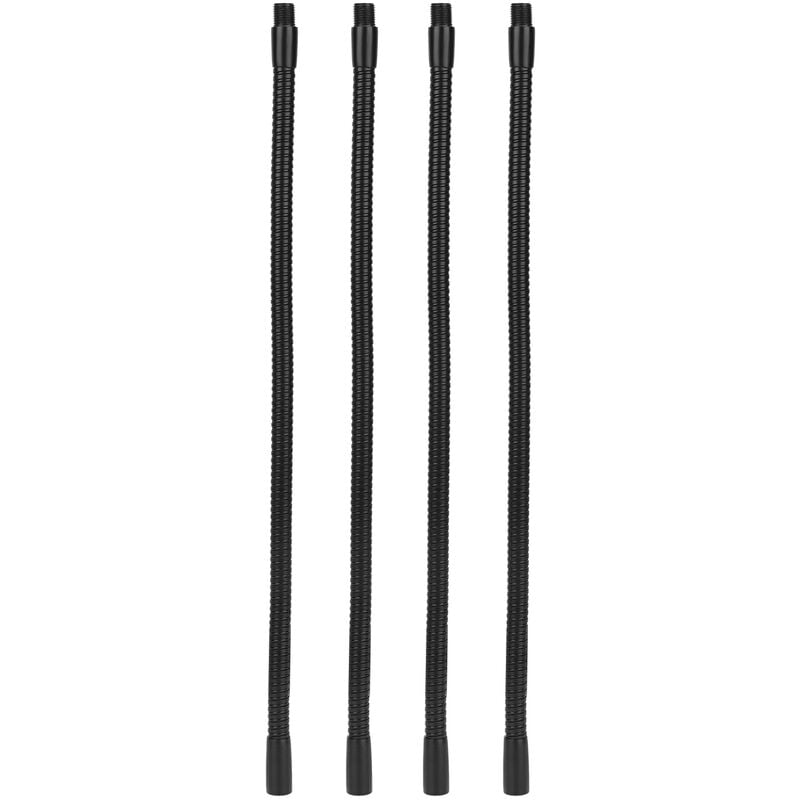 Jeffergarden Tuyau de lampe à col de cygne en aluminium, calibre 10mm, Flexible, pour lampe de Table et de bureau, raccords d'éclairage 35cm, 4 pièces