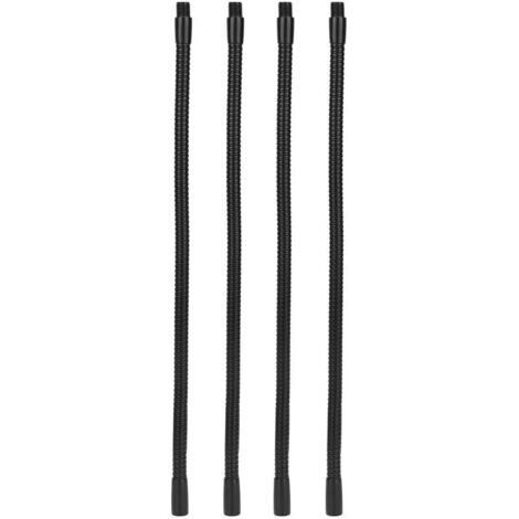 Tuyau de lampe à col de cygne en aluminium. calibre 10mm. Flexible. pour lampe de Table et de bureau. raccords d'éclairage 35cm. 4 pièces