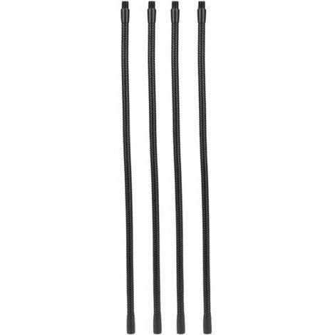 Tuyau de lampe à col de cygne en aluminium, calibre 10mm, Flexible, pour lampe de Table et de bureau, raccords d'éclairage 40cm, 4 pièces