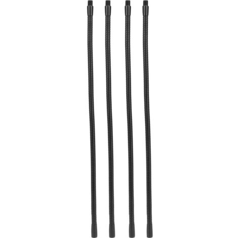 Tuyau de lampe à col de cygne en aluminium, calibre 10mm, Flexible, pour lampe de Table et de bureau, raccords d'éclairage 45cm, 4 pièces