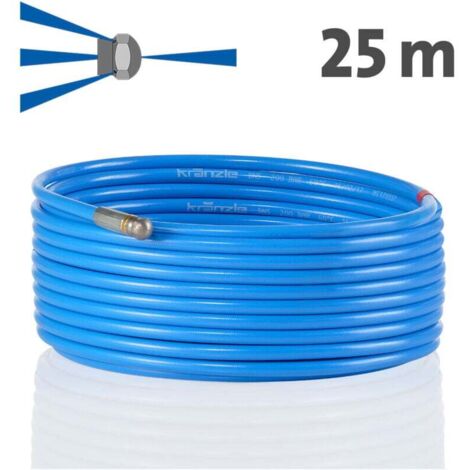 Tuyau de nettoyage de tuyaux Kränzle 25m système enfichable D12 avec perçage frontal