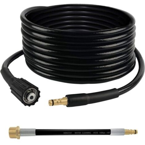 Tuyau de nettoyage haute pression 6m – Compatible Karcher K2 K3 K4 K5 K6 K7 – Revêtement caoutchouc durable – Pression 400 bar – Grid Cool