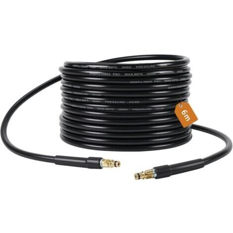 Tuyau de nettoyage haute pression 6m pour Karcher K2-7, tuyau de rechange 5800 psi, raccord rapide, jet de lavage, nettoyage de voiture, route, jardin
