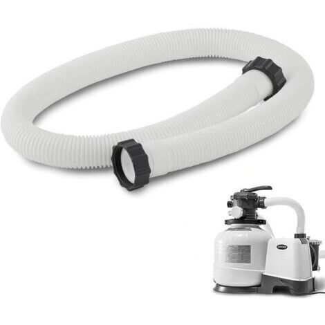 Tuyau de Piscine 38 mm, 150cm Tuyau de Rechange pour Piscine, Flexible pour Pompe de Piscine et Aspirateur, pour Pompe de Filtration pour Intex