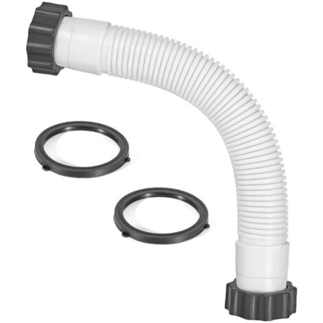 Tuyau de piscine en PE, diamètre 1,5 pouce, modèle 11388, adapté au raccordement des pompes de filtration Intex, 35 cm de long.