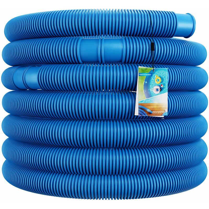Tuyau de piscine flexible 6/10/14 m ø 32/38 au choix manchon tuyau pompe eau 10m 32mm bleu