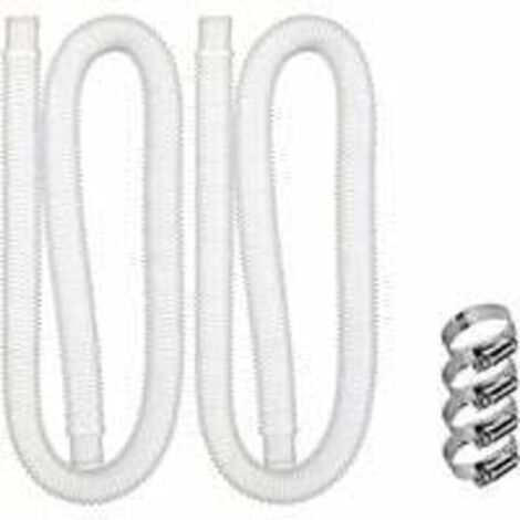 Tuyau de piscine hors sol, 3.2cm/1.25in de diamètre, 1.5m/59in de long pour filtre de piscine Intex 330 GPH, 530 GPH et 1000 GPH