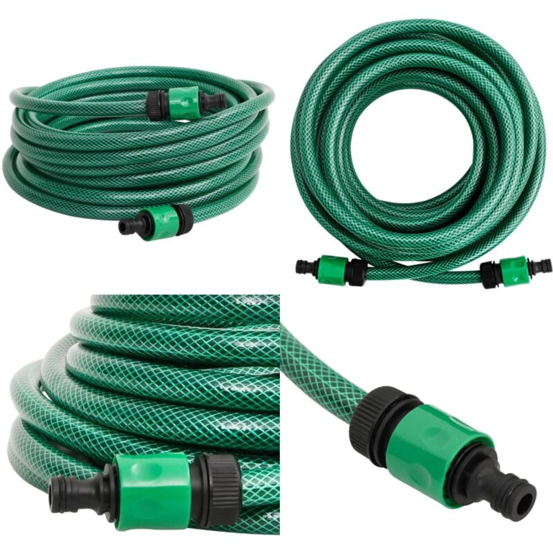 Vidaxl - Tuyau de piscine vert 50 m pvc - tuyau de piscine - tuyau d'arrosage - Home & Living