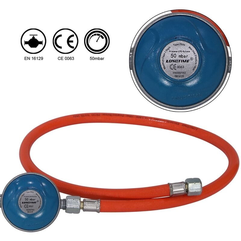 80cm tuyau de propane tuyau de gaz réducteur de pression tuyau de propane régulateur de gaz régulateur