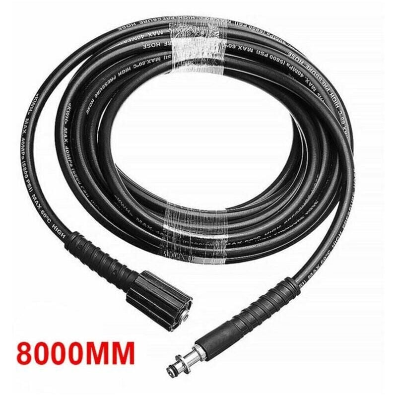 Ikodm - Tuyau de pulvérisation de nettoyage sous pression - 8M - Gris - Convient aux modèles Karcher K2, K3, K4, K5