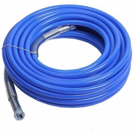 Tuyau de pulvérisation sans air 15 m x 1/4 po – Polyéthylène flexible pour pulvérisateur peinture – Compatible systèmes HEA
