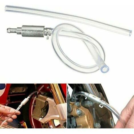Tuyau de purge de frein - Kit de purge de frein avec valve unidirectionnelle, outil de purge de tube, kit de purge de système de freinage pour embrayage de moto et de voiture