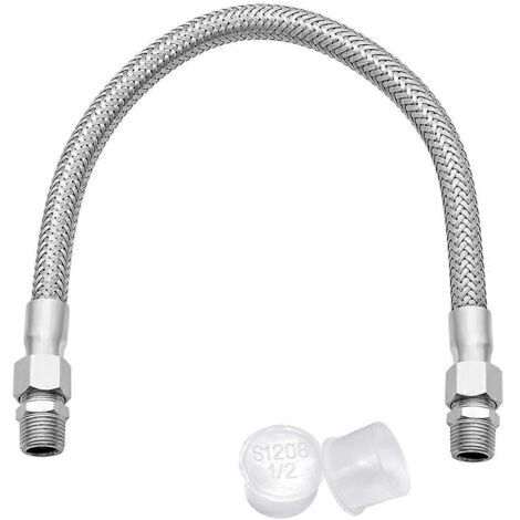 Tuyau de raccordement pour compresseur de qualité industrielle, avec raccord mâle 20 pouces 1/2 pouce