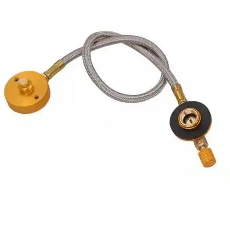 Tuyau de raccordement pour réchaud de camping extérieur, tube d'alimentation en combustible adapté aux réchauds de type split avec vannes de régulation de puissance de feu et réchauds de cuisine porta