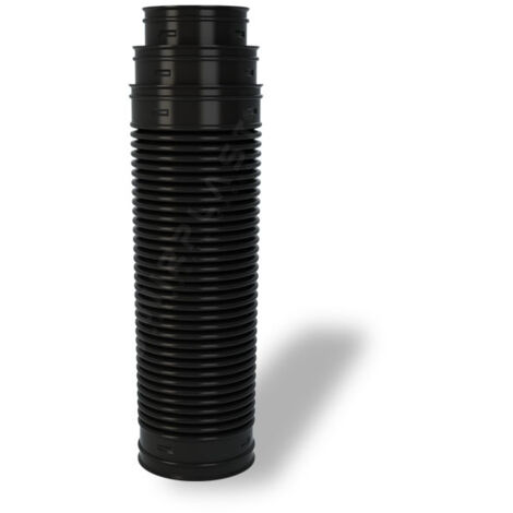 Tuyau de raccordement flexible 125mm pour cheminée de ventilation – Ø125mm – Conduit pour espaces confinés – Ruroflex