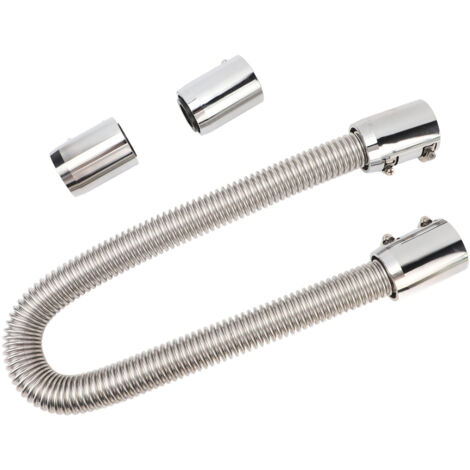 Tuyau de radiateur de liquide de refroidissement 36 pouces, Kit d'eau Flexible en acier inoxydable pour cols de 1 1/4 pouces, 1/2 pouces, 3/4 pouces, 5/8 pouces, argent