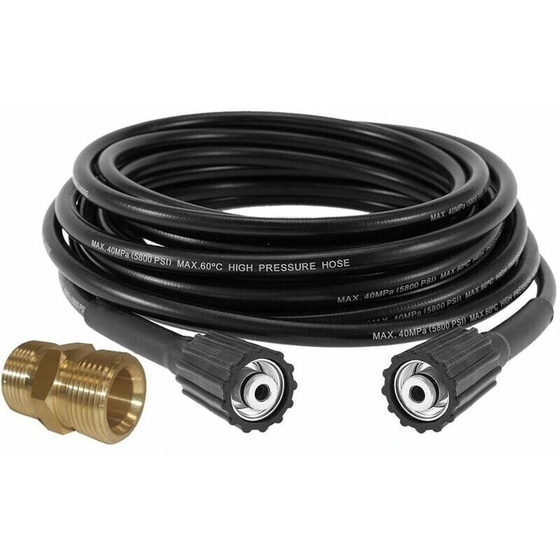 Ulisem Tuyau De Rallonge De Rechange Pour Nettoyeur Haute Pression, 50Ft 5800Psi Avec Adaptateur Haute Puissance