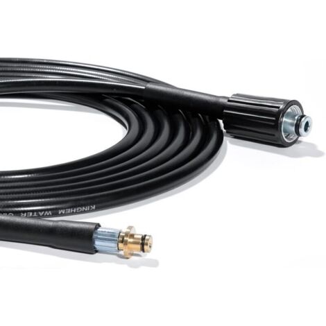 Tuyau de rechange 6 m pour nettoyeurs haute pression Kärcher série K Kärcher K2, K3, K4, K5, K7, ancien modèle Click 14 mm x M22 femelle - Raccord rapide pour rallonge de nettoyage à l\'eau