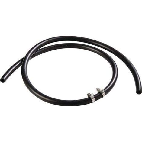 Tuyau de rechange D 10x3 avec colliers de serrage longueur 1.5 m noir MESTO