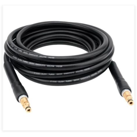 Tuyau de rechange de 6 m pour nettoyeur haute pression Karcher K2-K7, avec raccord et déblocage rapides.