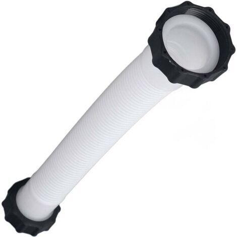 Tuyau de rechange Ej.Life pour pompes de piscine Intex, diamètre 1,5 pouce, convient aux piscines hors sol, blanc, 0,4 m / 1,3 pi.