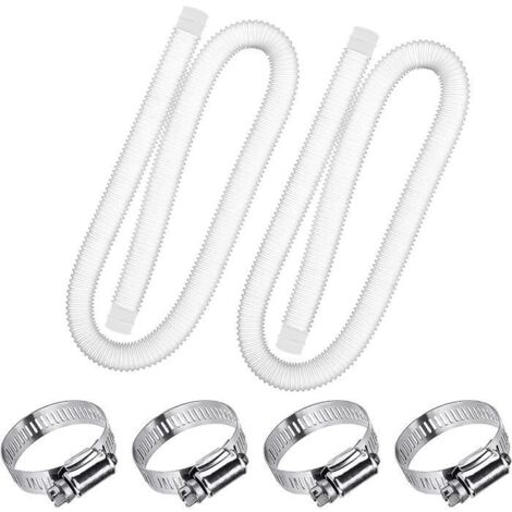 Tuyau de Rechange pour Piscine de 1,25 po de diamètre pour piscines Hors Terre, Piscine avec Pince métallique pour Pompe de Fi(21)