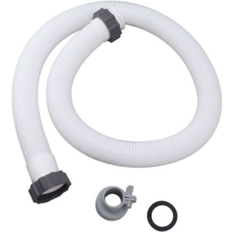 Tuyau de rechange pour pompe de piscine – 38 mm × 150 cm, avec raccord inclus, en PVC renforcé, compatible filtration piscine