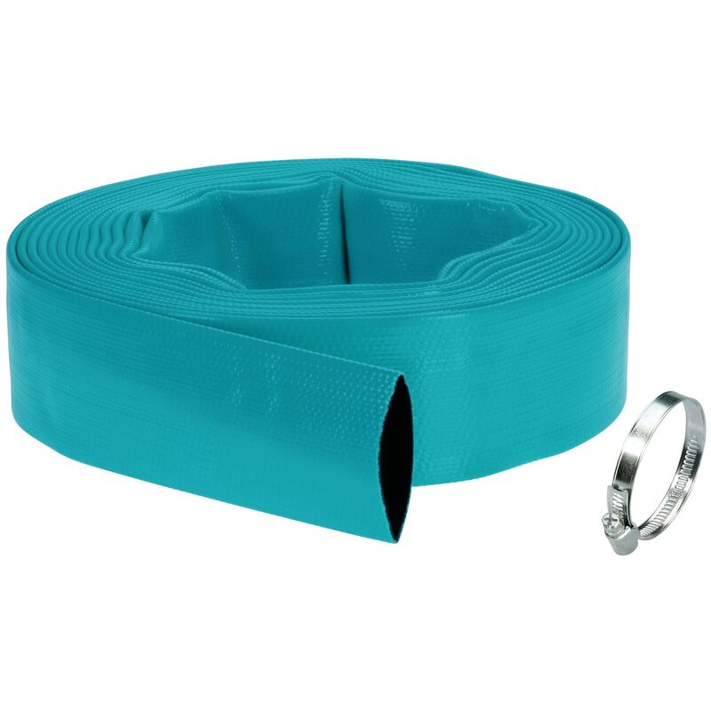 Tuyau de refoulement Gardena avec collier de serrage 38mm 1 12 10m