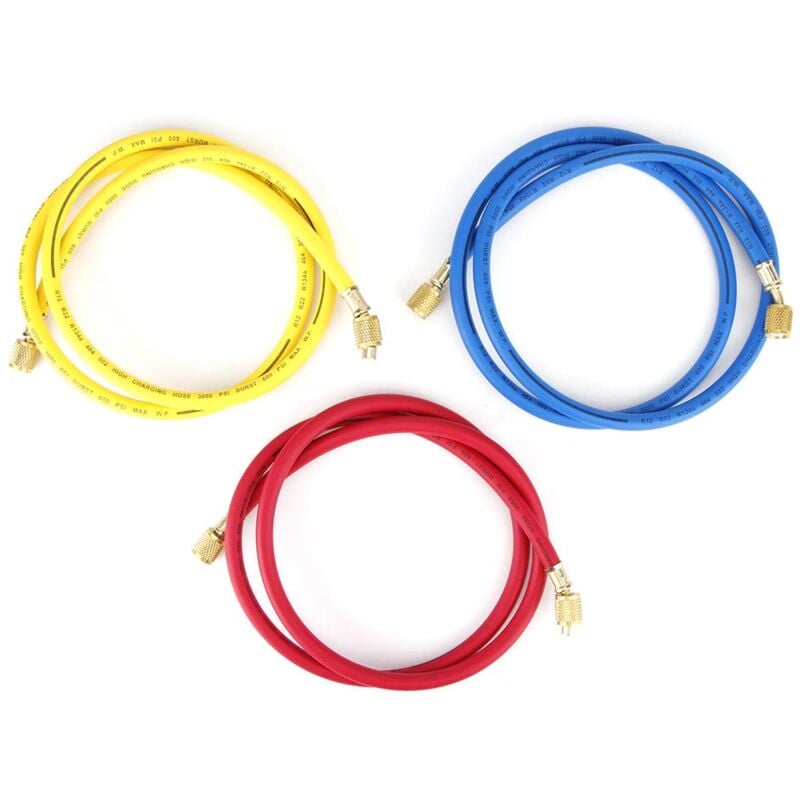 Tuyau de Réfrigérant de Climatisation, 1/4in SAE, 600psi, Durable, Antidéflagrant, pour R22, R134a, R12 et Plus