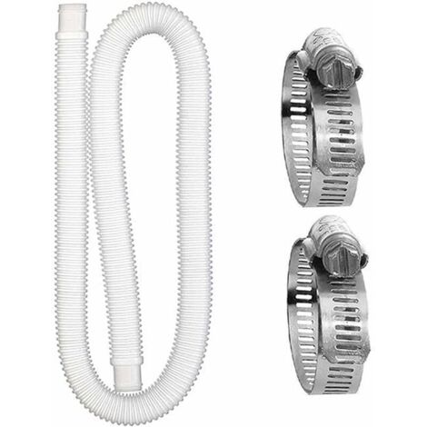 Tuyau de Remplacement de Piscine, Tuyaux De Piscine, Avec 2 Connecteurs Métalliques, pour Piscine Hors Terre Tuyau de Remplacement de Pompe de Filtre de Piscine