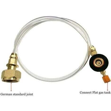 Tuyau de remplacement pour adaptateur de propane destiné aux convertisseurs de tuyaux permettant de connecter les réchauds à gaz de camping et les adaptateurs de bouteilles de propane.