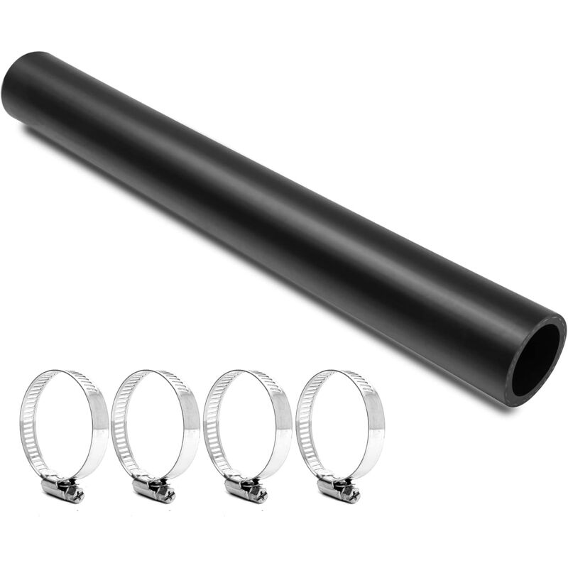 Tuyau de remplissage de carburant à essence avec 4 colliers de serrage, tuyau de remplissage de carburant de 1 1/2 pouces de diamètre intérieur,