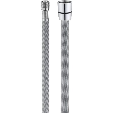 Tuyau de Robinet de Cuisine Extractible, M15 x G1/2 x 150cm, Tuyau Rechange en Nylon pour Pommeau de Douche, Flexible de Remplacement pour Robinet Extractible, Accessoire non Universel, Gris
