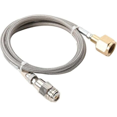 Tuyau de transfert CO2 haute pression pour carbonatateurs d'eau domestiques bleus, tuyau de transfert CO2 de 1,5 m