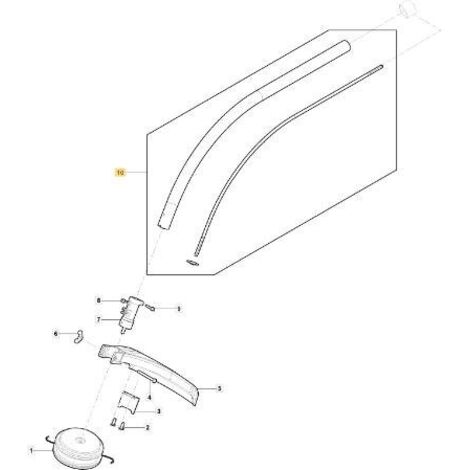 TUYAU DE TRANSMISSION COURBÉ TR 625 J ORIGINE STIGA - 118805621/0
