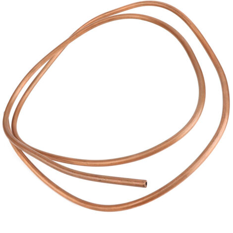 Tuyau de Tube en Cuivre, Souple Tube Rond en Cuivre 2M Tuyau de Tube à Bobine Souple Od 8Mm/Id 6Mm C1100 T2 Pour Climatiseur de Réfrigération