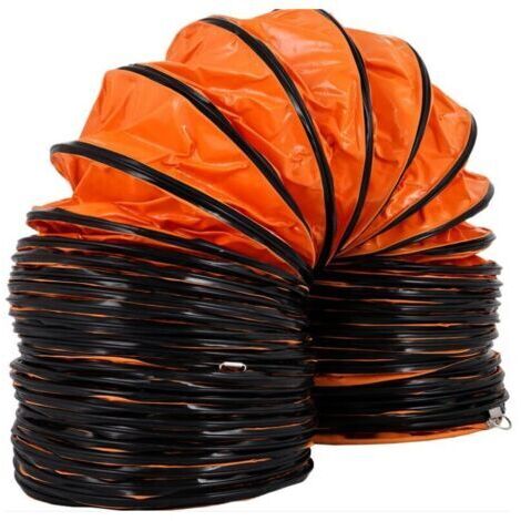 Tuyau de Ventilation Longueur 1 m, Conduit Flexible en PVC, Tuyau deEvacuation Flexible pour Ventilateur d’un Diametre de 300 mm, Gaine Flexible Pliable pour Extracteur deAir Echappement Usine