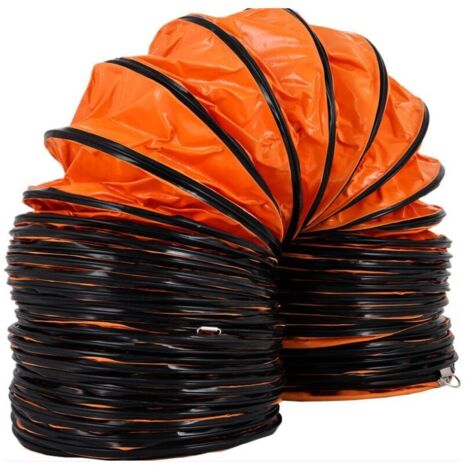Tuyau de Ventilation Longueur 1 m, Conduit Flexible en PVC, Tuyau deEvacuation Flexible pour Ventilateur d’un Diametre de 300 mm, Gaine Flexible Pliable pour Extracteur deAir Echappement Usine