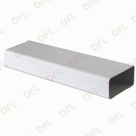 Tuyau de ventilation rectangulaire PVC 120x60mm – Longueur 1 mètre – Résistant à la corrosion – Pour extraction d'air contaminé – La Ventilazione - tre-120x60