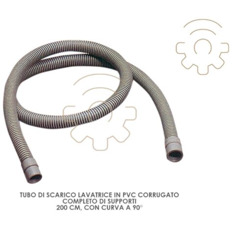 Tuyau de vidange de machine A  laver PVC ondulA  courbe 90 prend en charge la conduite d&39eau de vidange de machine A  laver 200 cm