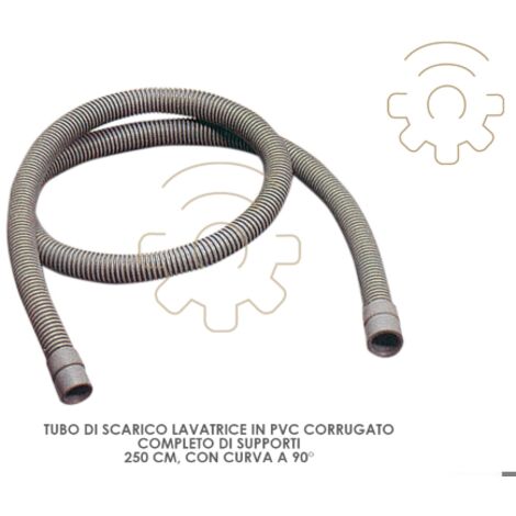 Tuyau de vidange de machine A  laver PVC ondulA  courbe 90 prend en charge la conduite d&39eau de vidange de machine A  laver longueur 250 cm