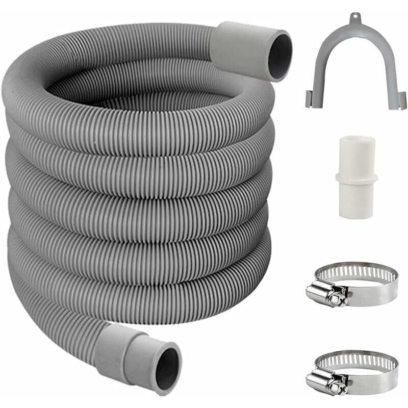 Tuyau de Vidange,Kit de Rallonge Machine a Laver,Uyau D'évacuation Lave Linge,Flexible D'évacuation Universel,Tuyau D'évacuation D'eau,Tuyau de