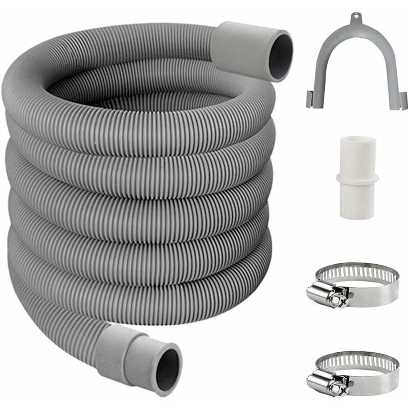 Tuyau de Vidange,Kit de Rallonge Machine a Laver,Uyau D'évacuation Lave Linge,Flexible D'évacuation Universel,Tuyau D'évacuation D'eau,Tuyau de