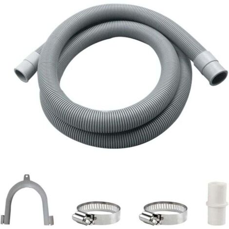 Tuyau de Vidange,Kit de Rallonge Machine a Laver,Uyau D'évacuation Lave Linge,Flexible D'évacuation Universel,Tuyau D'évacuation D'eau,Tuyau de Machine à Laver（1.5m)