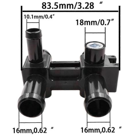 Tuyau d'eau chauffant pour climatiseur de voiture NP300-D23T Noir