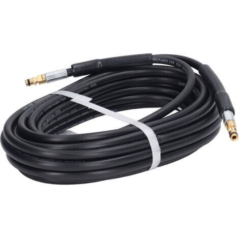 Tuyau d'eau haute pression en caoutchouc de 15m, 5800psi, 40mpa, remplacement de tuyau de laveuse à pression pour Karcher K2 K3 K4 K5, 2 bouchons d'extrémité