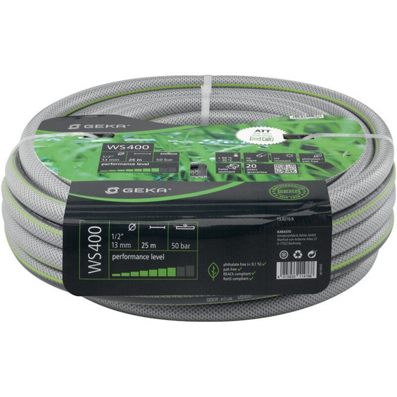 Tuyau d'eau WS400 L.50m id 19mm ad 24,2mm Rl.GEKA (Par 50)