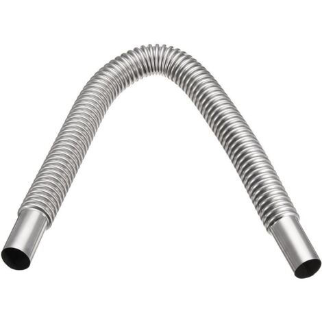Tuyau d'échappement De Chauffage Acier Inoxydable Argent 60cm Pour Voiture