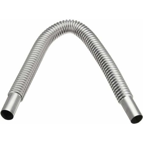 Tuyau d'échappement De Chauffage Acier Inoxydable Argent 60cm Pour Voiture