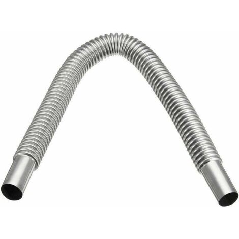 Tuyau d'échappement De Chauffage Acier Inoxydable Argent 60cm Pour Voiture